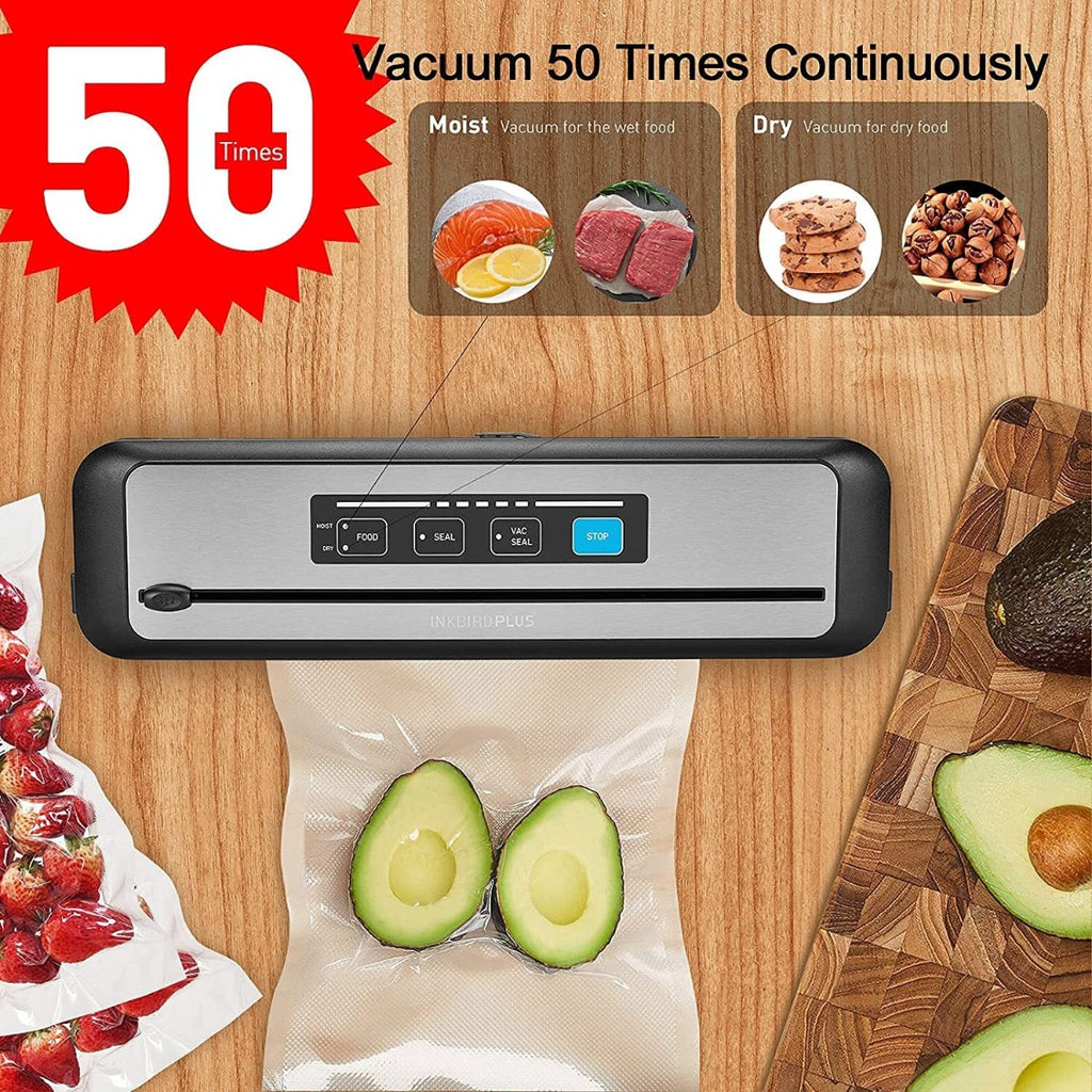 Inkbird WiFi Sous-Vide-Machine & Vacuum Sealer Machine 1000W w/ Recipes on APP Precision Cooker with Starter Kit