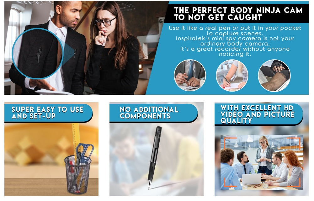 Mini Spy Camera 1080P HD Recording (with 32 GB Memory Card)