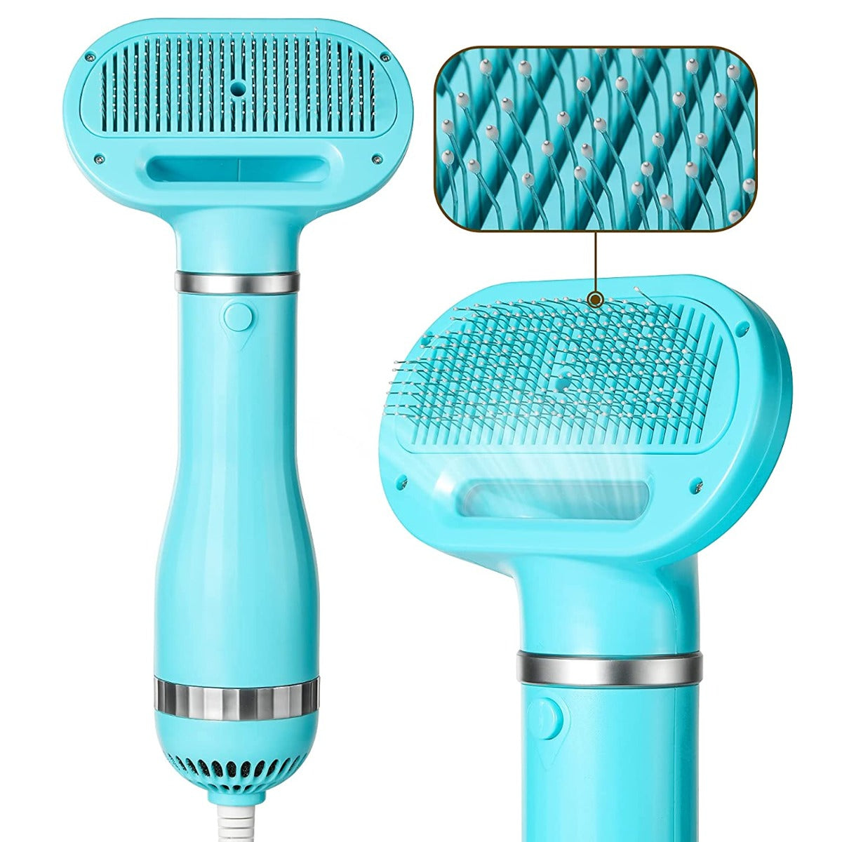 iPettie Pet Hair Dryer with Slicker Brush & 3 Heat Settings