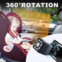 Itomoro Baby Car Camera with HD Night Vision Function, Reusable Sucker Bracket, Wide View, 12V Cigarette Lighter, Easily Observe the Baby’s Move