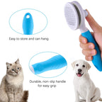ItPlus Self Cleaning Grooming Slicker Brush for Cats and Dogs