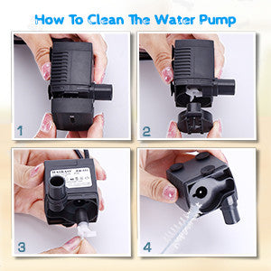 LED Pet Water Fountain with Adjustable Water Flow and Activated Carbon Filter