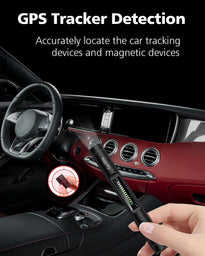 Jepwco G8 Elite RF Detector (Round), Portable Wireless Hidden Camera Detectors with 12 Levels Sensitivity Elite