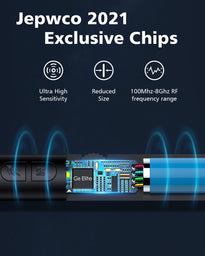 Jepwco G8 Elite RF Detector (Round), Portable Wireless Hidden Camera Detectors with 12 Levels Sensitivity Elite