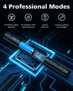 Jepwco G8 Elite RF Detector (Round), Portable Wireless Hidden Camera Detectors with 12 Levels Sensitivity Elite