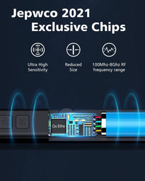 Jepwco G8 Elite RF Detector (Rec), Portable Wireless Hidden Camera Detectors with 12 Levels Sensitivity Elite