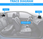 JEUNHEEN Baby Car Camera 4.3" Display with Night Vision, to Easily Observe The Baby's Move