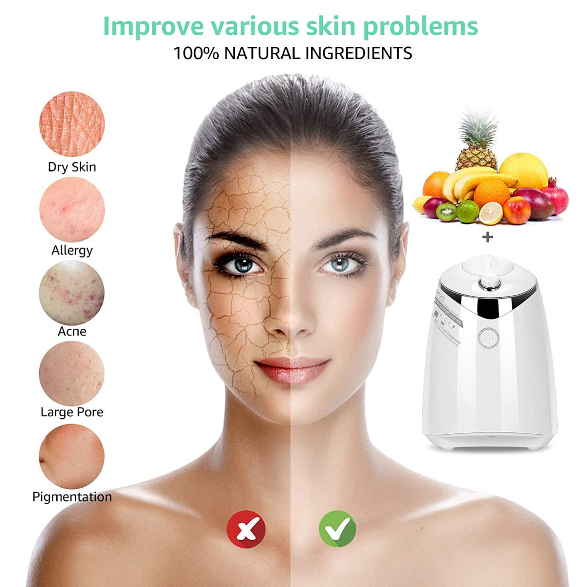 JJ.Yoma Facial Cream Maker Machine with Human Voice Reminder
