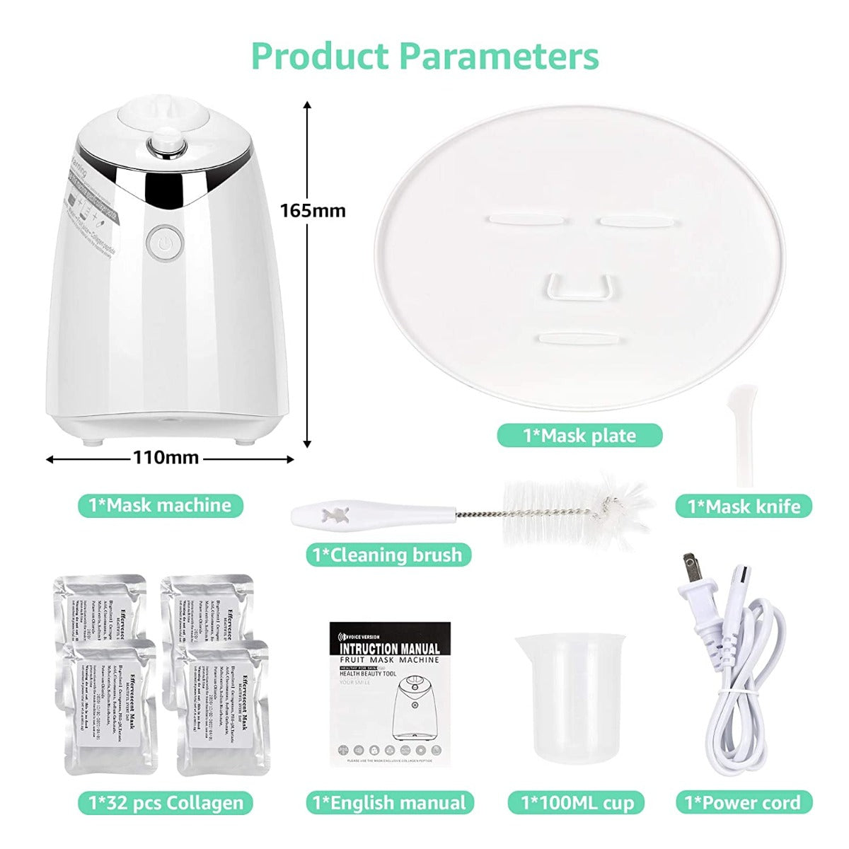 JJ.Yoma Facial Cream Maker Machine with Human Voice Reminder