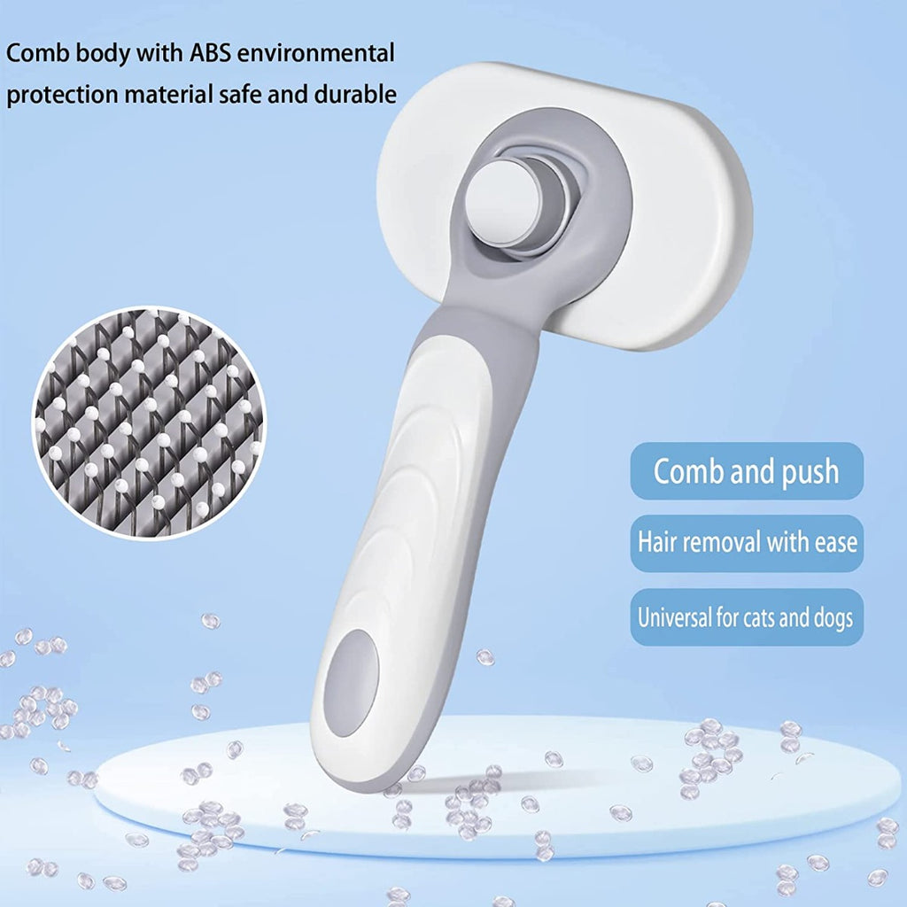 Jumitcx Self Cleaning Grooming Slicker Brush for Cats and Dogs