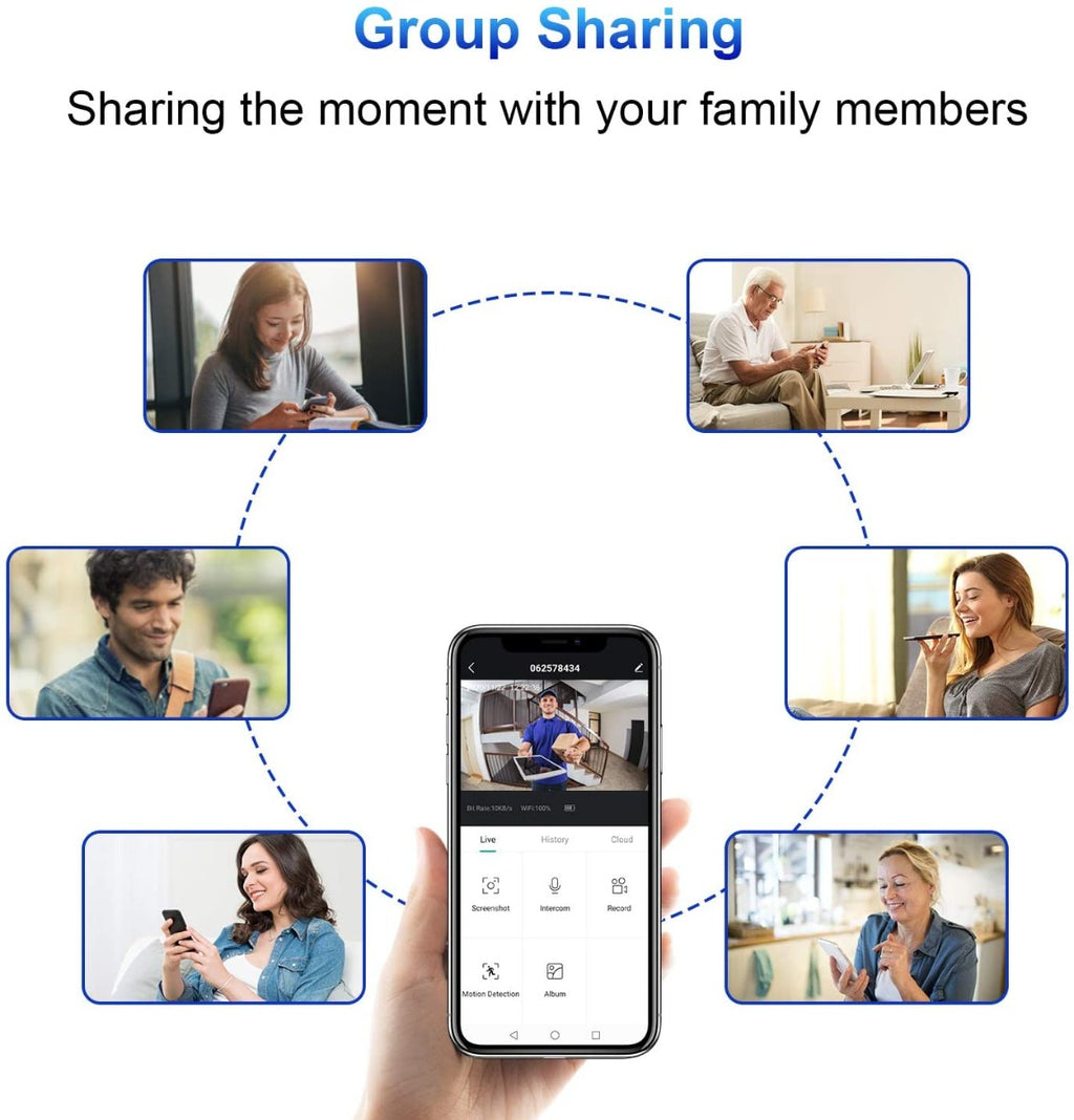 [Upgraded] Wireless WiFi Video Doorbell Camera - KAMEP