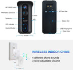 [Upgraded] Wireless WiFi Video Doorbell Camera - KAMEP