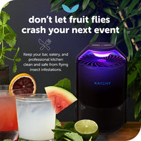 Katchy Automatic Indoor Insect and Flying Bugs Trap with UV Light Fan, Sticky Glue Boards, No Zapper, Light Sensor