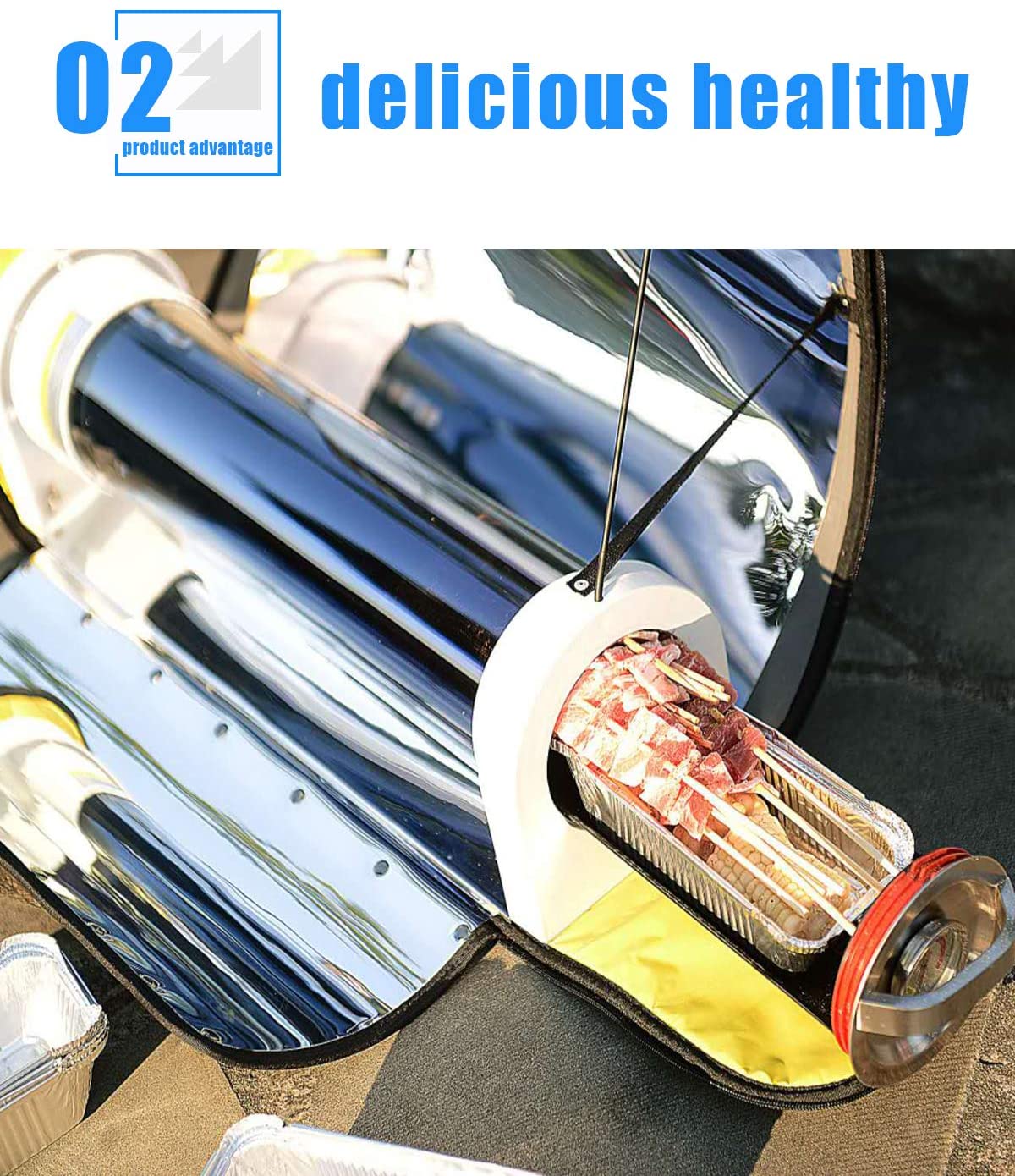 KECOP Portable Solar Oven Sun Cooker & BBQ Grill