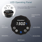 Ultra-quiet Precision Sous-vide Cooker, IPX7 Waterproof Stainless Steel 1100W Professional Low Temperature