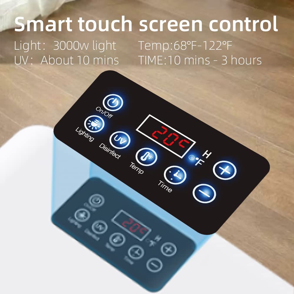 Leconchef Pet Hair Dryer Box for Pet Grooming, Fast Drying, Adjustable Temperature &Time