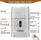 LeeKooLuu Automatic Cat Feeders 2.4G WiFi, HD 1080P Video Camera, Timer Bowl & APP Control