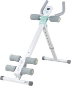 Leikefitness AB9300 Height Adjustable Ab Trainer Abdominal / Whole Body Workout Machine Waist Cruncher Core Toner, Leg, Thighs, Buttocks Shaper with LCD Monitor