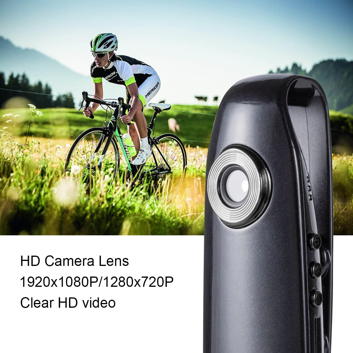 Lenofocus Mini Body Camera 1080P Full HD Hidden Spy Cameras Portable Pocket Clip