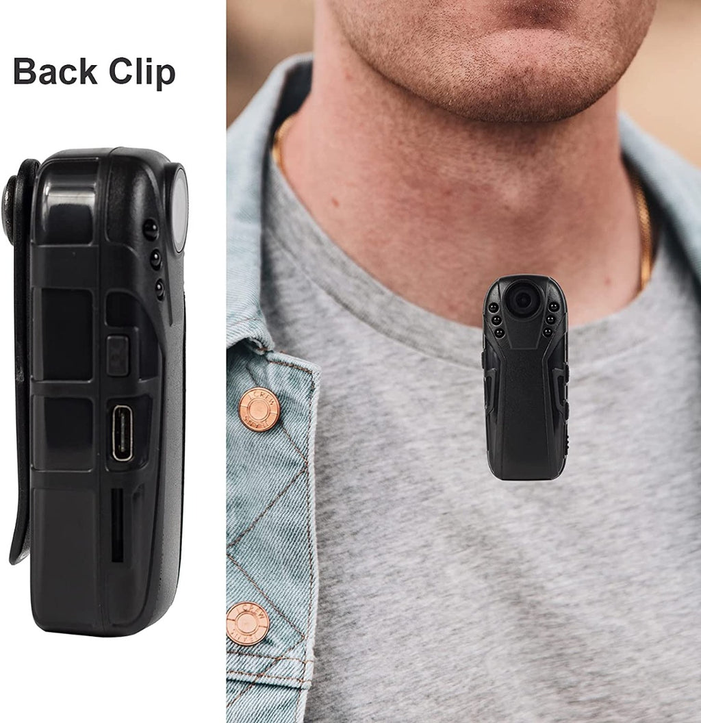 Lenofocus Body Camera Security Cam 1080P 64GB Memory Card Portable