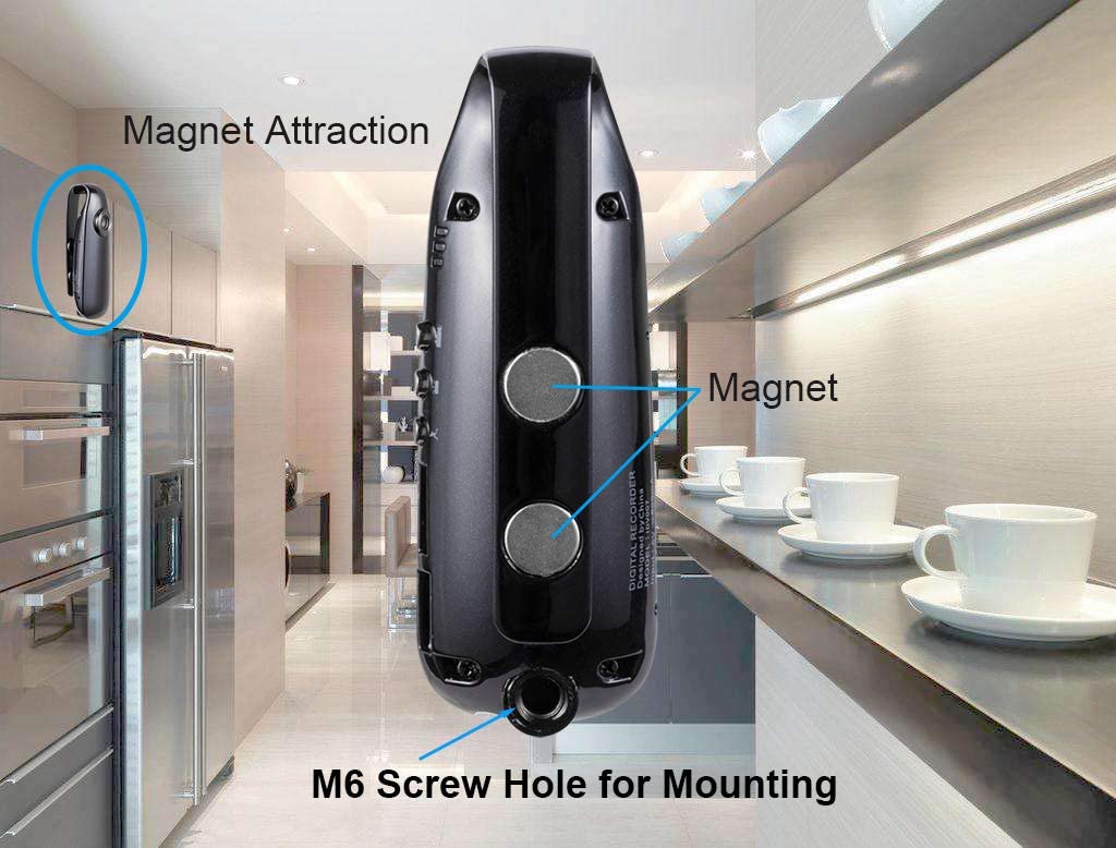 Lenofocus Mini Body Camera 1080P Full HD Hidden Spy Cameras Portable Pocket Clip