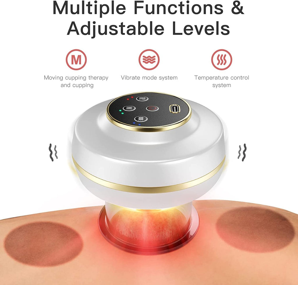 llmiin Electric Cupping Set, Heat, Vibrate & Cupping Therapy