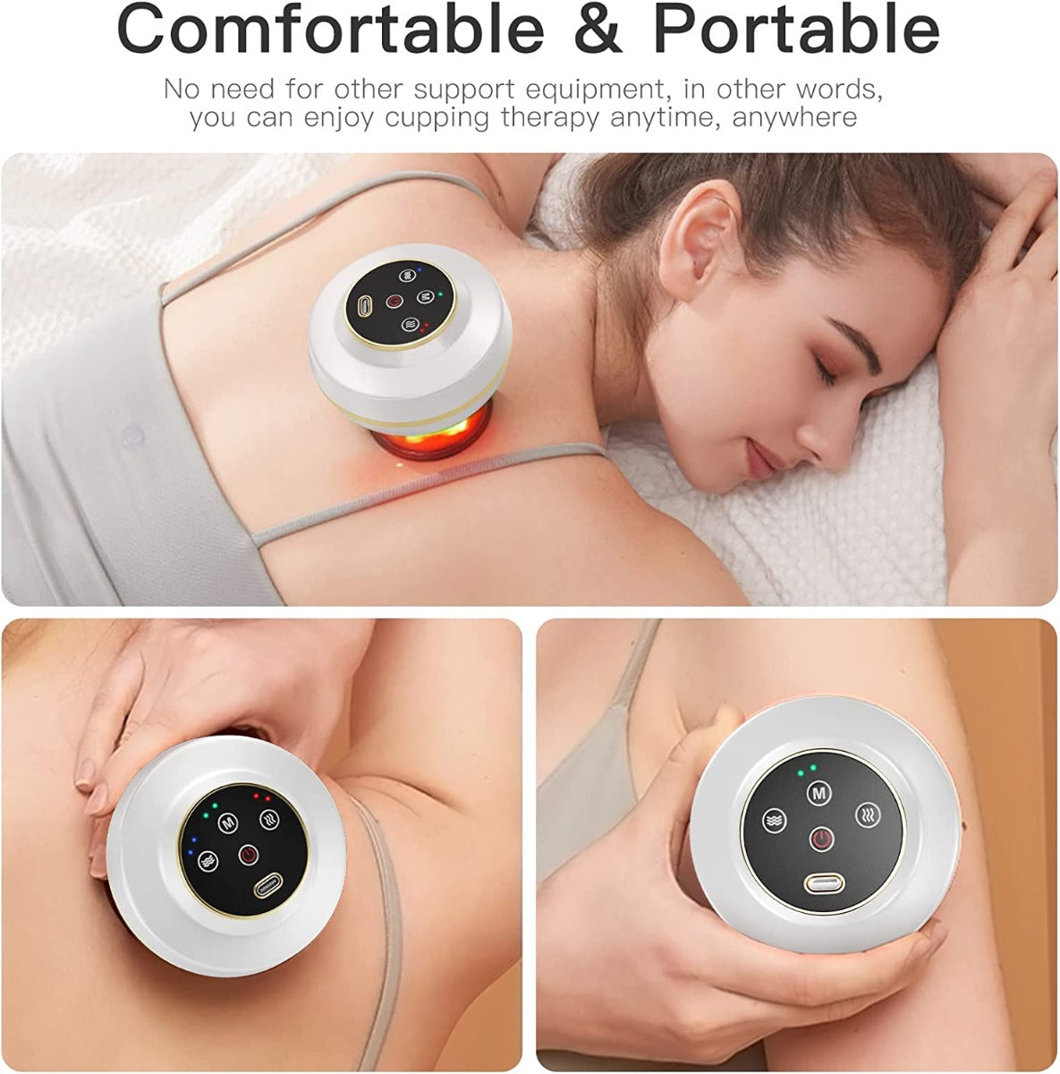 llmiin Electric Cupping Set, Heat, Vibrate & Cupping Therapy