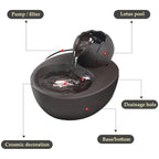 Lotus Cat Water Fountain