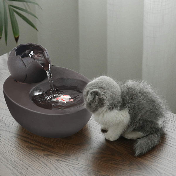 Lotus Cat Water Fountain
