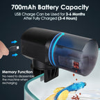 Lukovee Automatic Fish Feeder with Food Dispenser 200ML