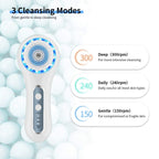 MALKERT Facial Cleansing Brush with 5 Brush Heads, 3 Modes Skin Care Brush Device for Deep Cleansing and Scrubbing, Exfoliating