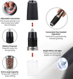 Gravity Electric Pepper or Salt Grinder Mill-Matte Black