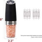 Gravity Electric Pepper or Salt Grinder Mill-Matte Black