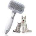 Meeluke Self Cleaning Grooming Slicker Brush for Cats and Dogs
