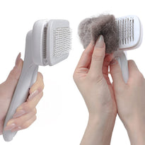 Meeluke Self Cleaning Grooming Slicker Brush for Cats and Dogs