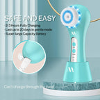 Rechargeable Misiki IPX7 Exfoliating Facial Cleansing Brush with 3 Mode, 5 Brush Head for Exfoliating, Massaging, Removing Blackhead