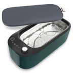 Ultrasonic Portable Jewelry Cleaner Machine for Rings, Watches, Glasses, Jewelry, Diamonds, Coins, Dentures with Basket (400ML, 47KHZ)