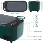 Ultrasonic Portable Jewelry Cleaner Machine for Rings, Watches, Glasses, Jewelry, Diamonds, Coins, Dentures with Basket (400ML, 47KHZ)