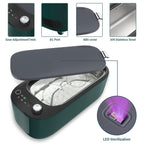 Ultrasonic Portable Jewelry Cleaner Machine for Rings, Watches, Glasses, Jewelry, Diamonds, Coins, Dentures with Basket (400ML, 47KHZ)