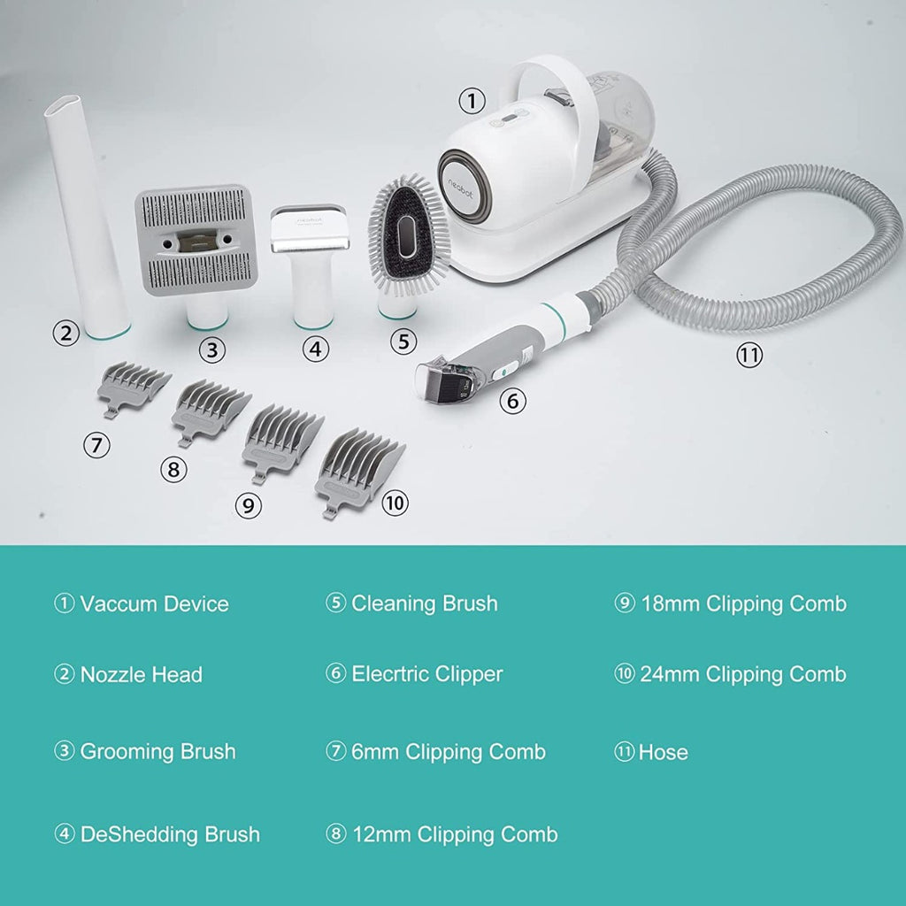 Neakasa by neabot P1 Pro Pet Grooming Kit & Vacuum Suction 99% Pet Hair, Dog Grooming Kit