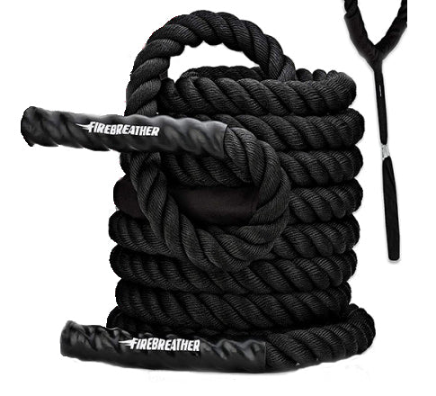 Battle Ropes with Foldable Poster and Anchor Kit