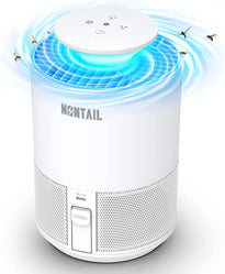 NONTAIL Insect Catcher & Killer for Mosquito/Gnat /Moth/Fruit Flies with UV Light Fan & Sticky Glue