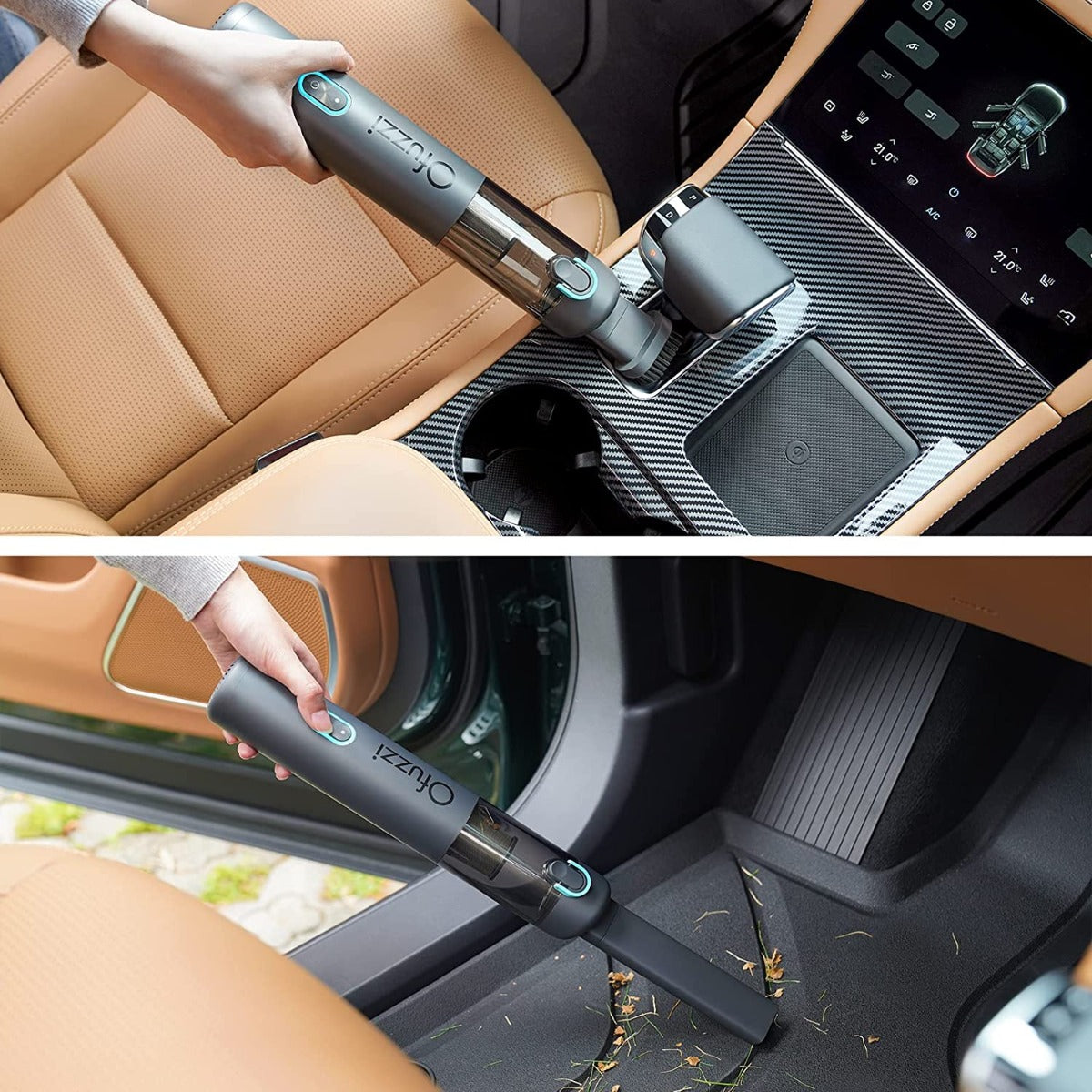 Ofuzzi H8 Apex Cordless Handheld Vacuum Cleaner, 30AW Powerful Suction, 1.2lbs Lightweight, 120ml Dustbowl and Dual Filtration System, 30 Mins Runtime for Pet, Car, Home and Narrow Spaces