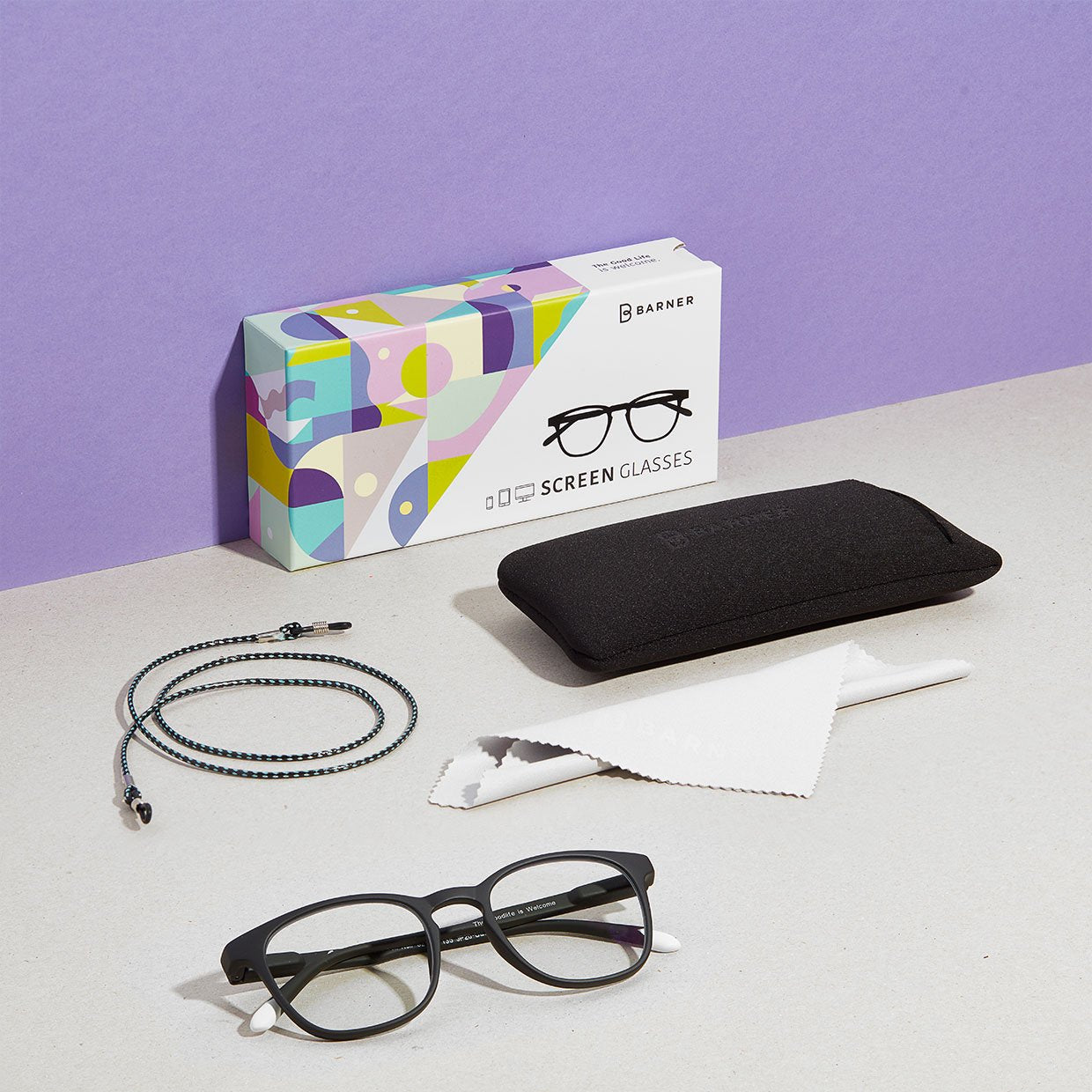 Black Noir Dalston Man Screen Glasses