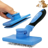 Pet Craft Supply Self Cleaning Grooming Slicker Brush for Cats and Dogs