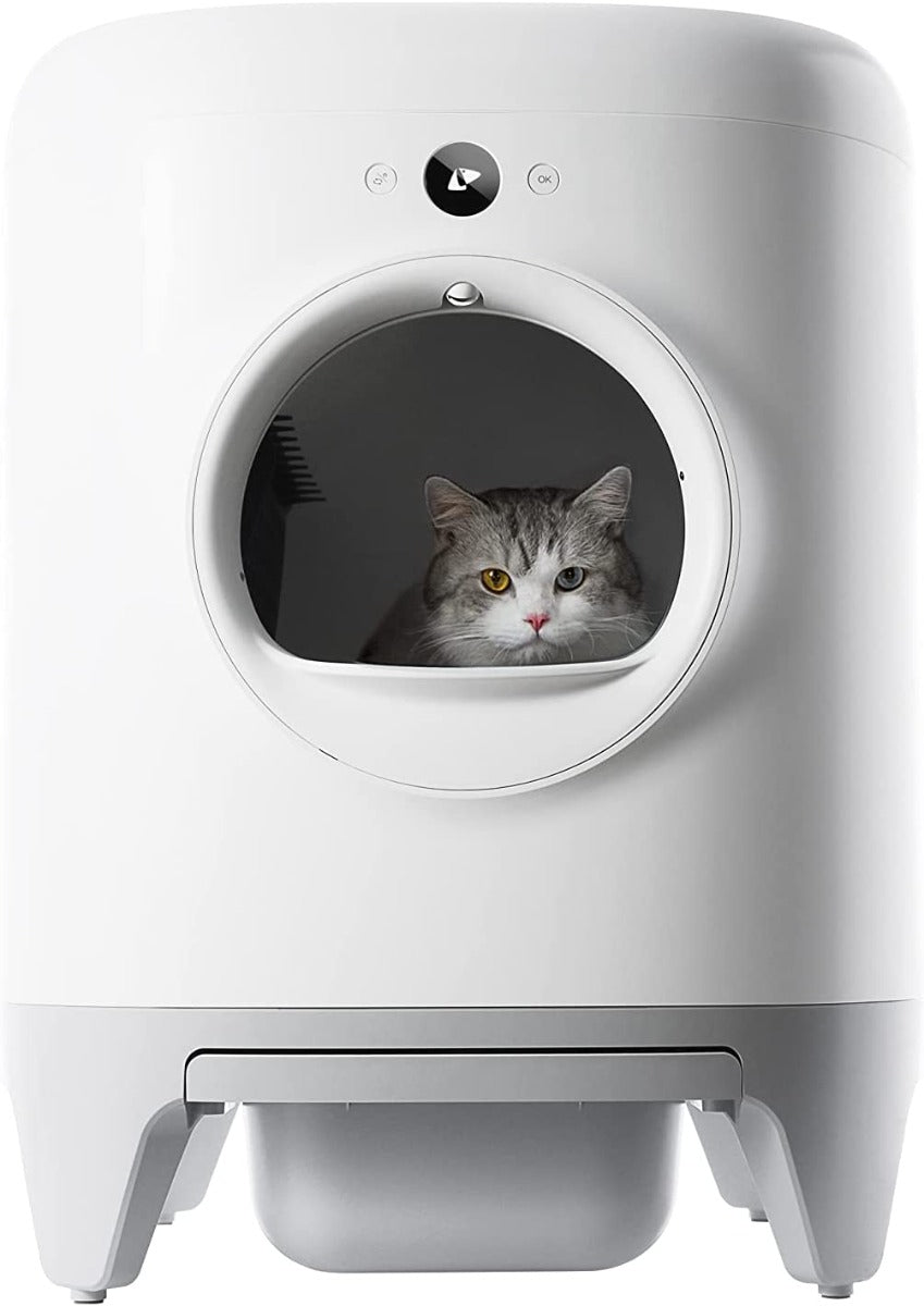 PETKIT Pura X Self-Cleaning Cat Litter Box for Multiple Cats with Mat