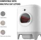 PETKIT Pura X Self-Cleaning Cat Litter Box for Multiple Cats with Mat