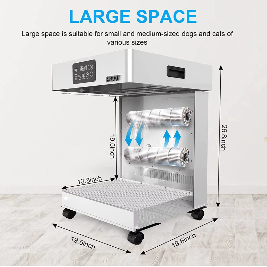 PGOT Fully Automatic Pet Hair Dryer for Small Medium Dog and Cat