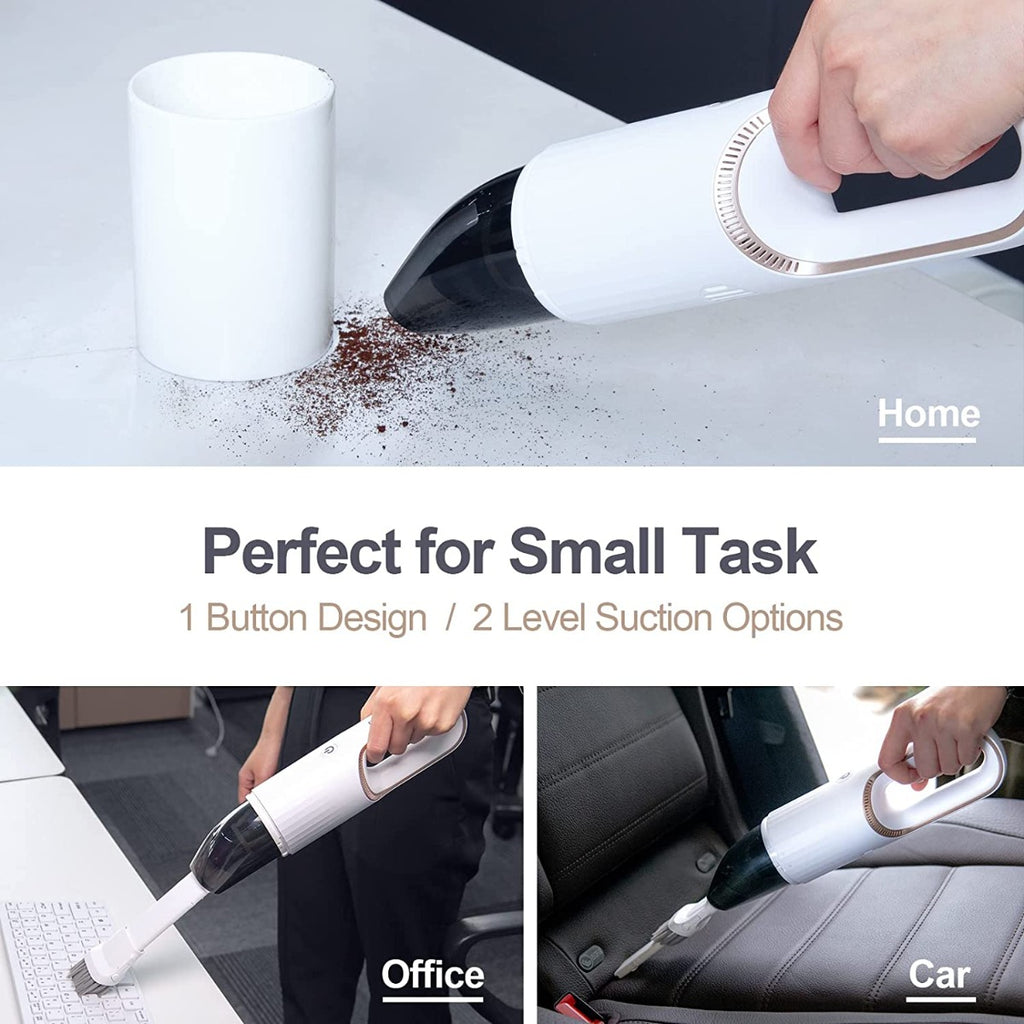 Handheld Portable Car Vacuum with Powerful Suction for Home, Office, Car, Pet Hair