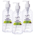 NxN Beauty Advanced Hand Sanitizer Refreshing Gel, with 70% Alcohol, 36 Total FL OZ - 3 Pack of 12 OZ (354ml Each)